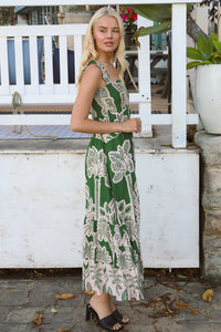 Alianna Gianna-Green Midi Dress
