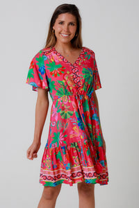 Viginia Pink Mini Dress