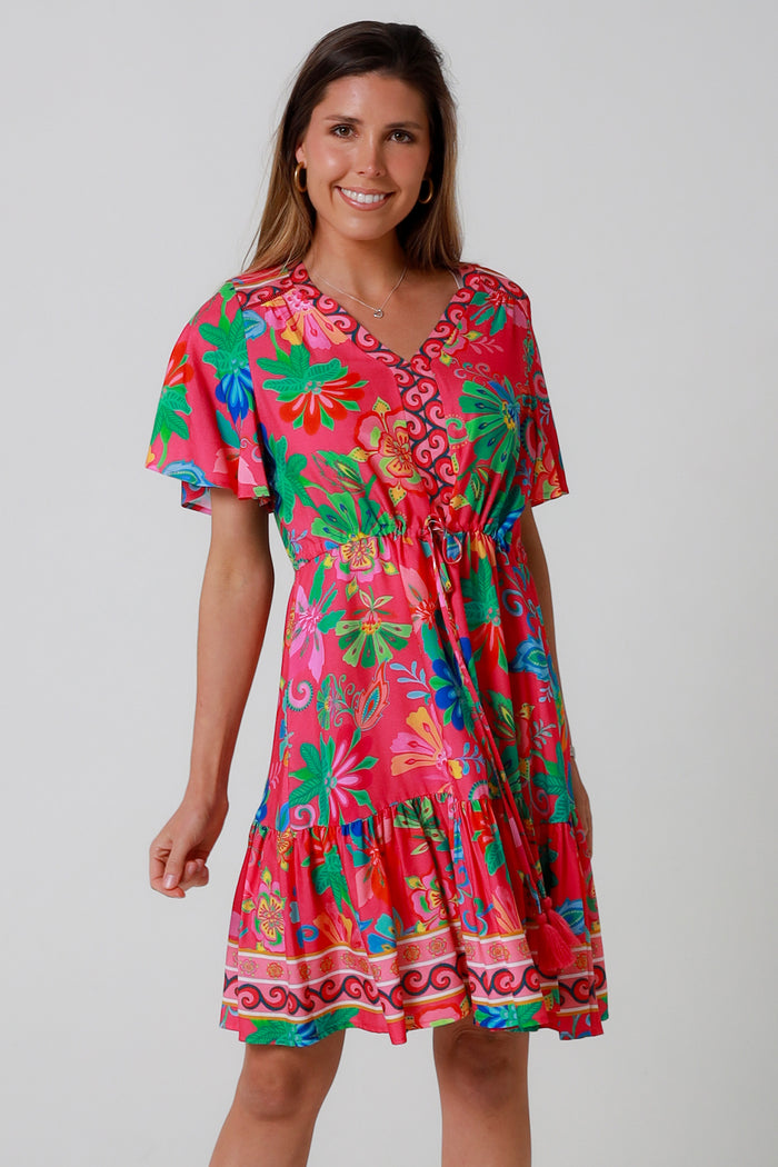 Viginia Pink Mini Dress