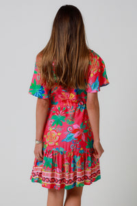 Viginia Pink Mini Dress