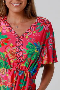Viginia Pink Mini Dress