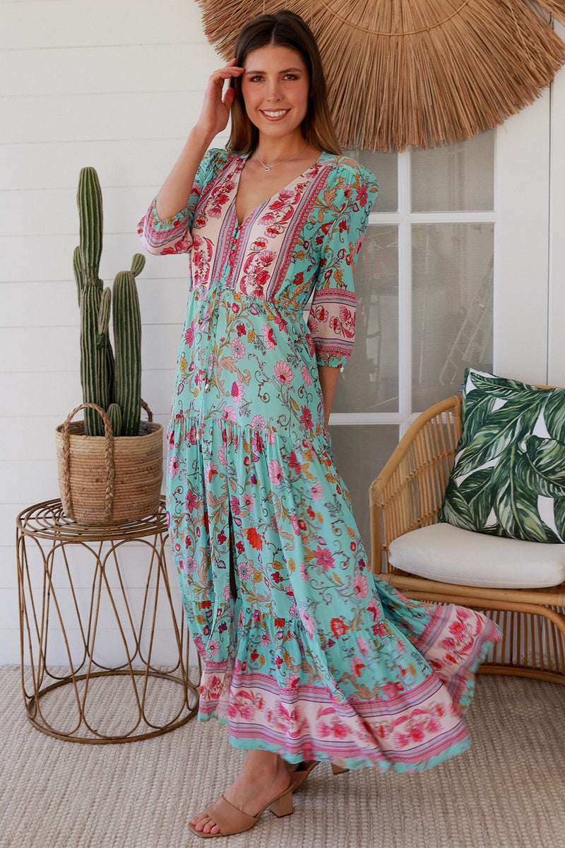 Elliana Blue Maxi Dress