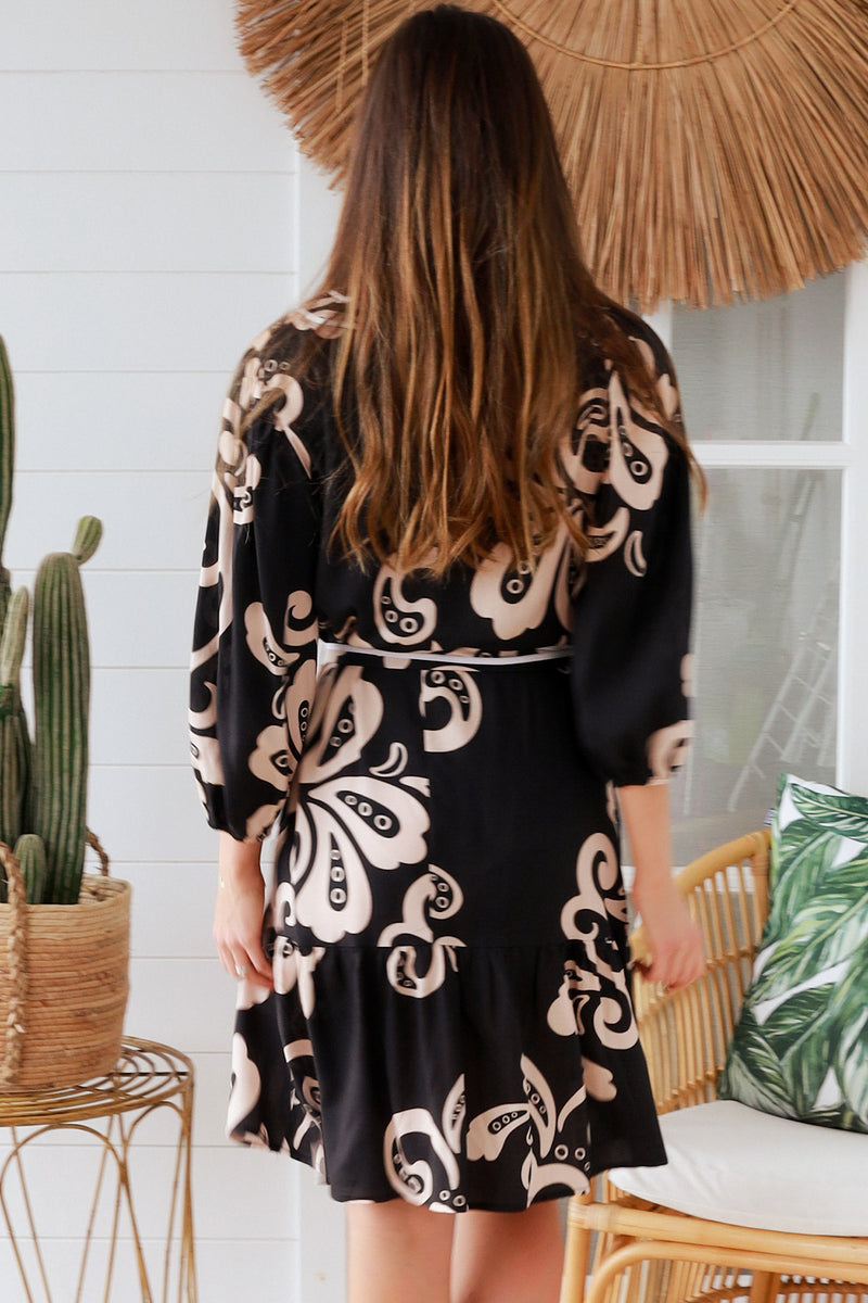 Talia Black Mini Dress