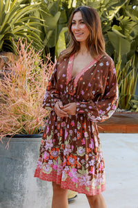 Phoebe Long Sleeves Mini Dress