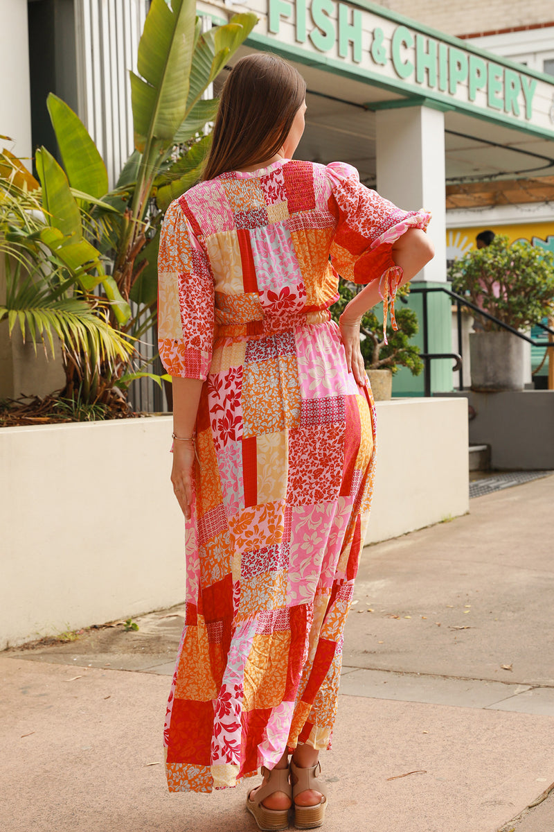 Ruby 1/2 Sleeves Maxi Dress