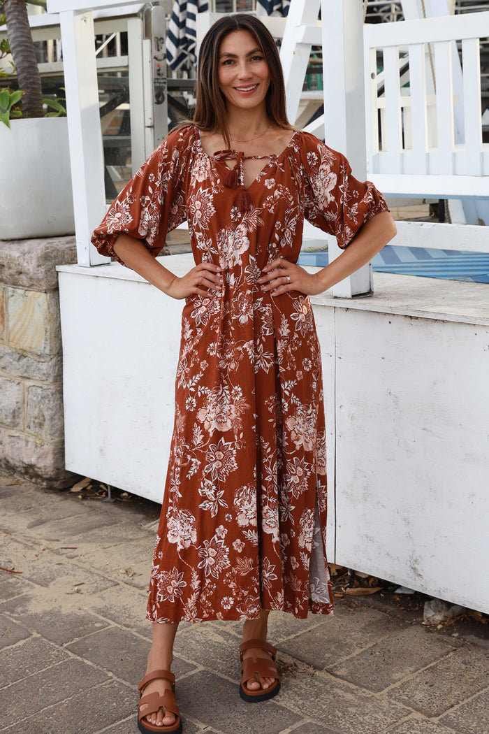 Tess V-Neck Maxi Dress