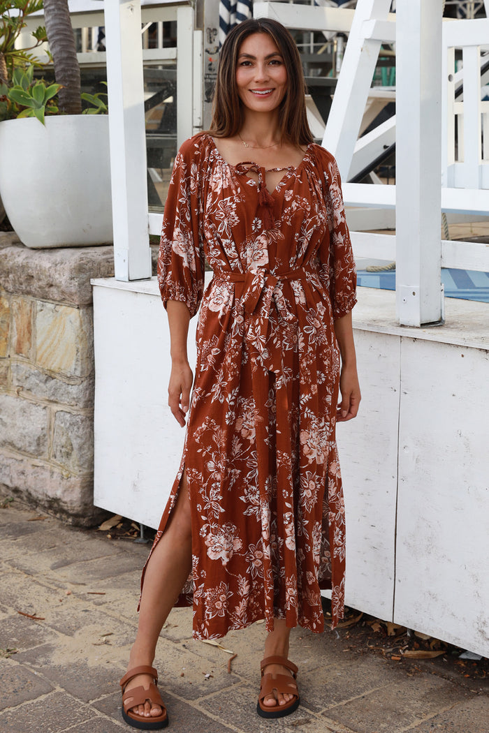 Tess V-Neck Maxi Dress