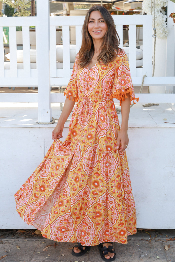 Luisa Yellow Maxi Dress