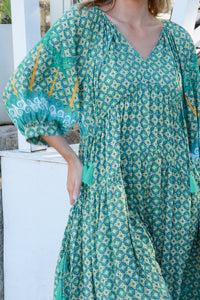 Greta-Green Maxi Dress