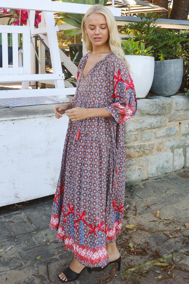 Yasmin Maxi Dress Greta-Pink