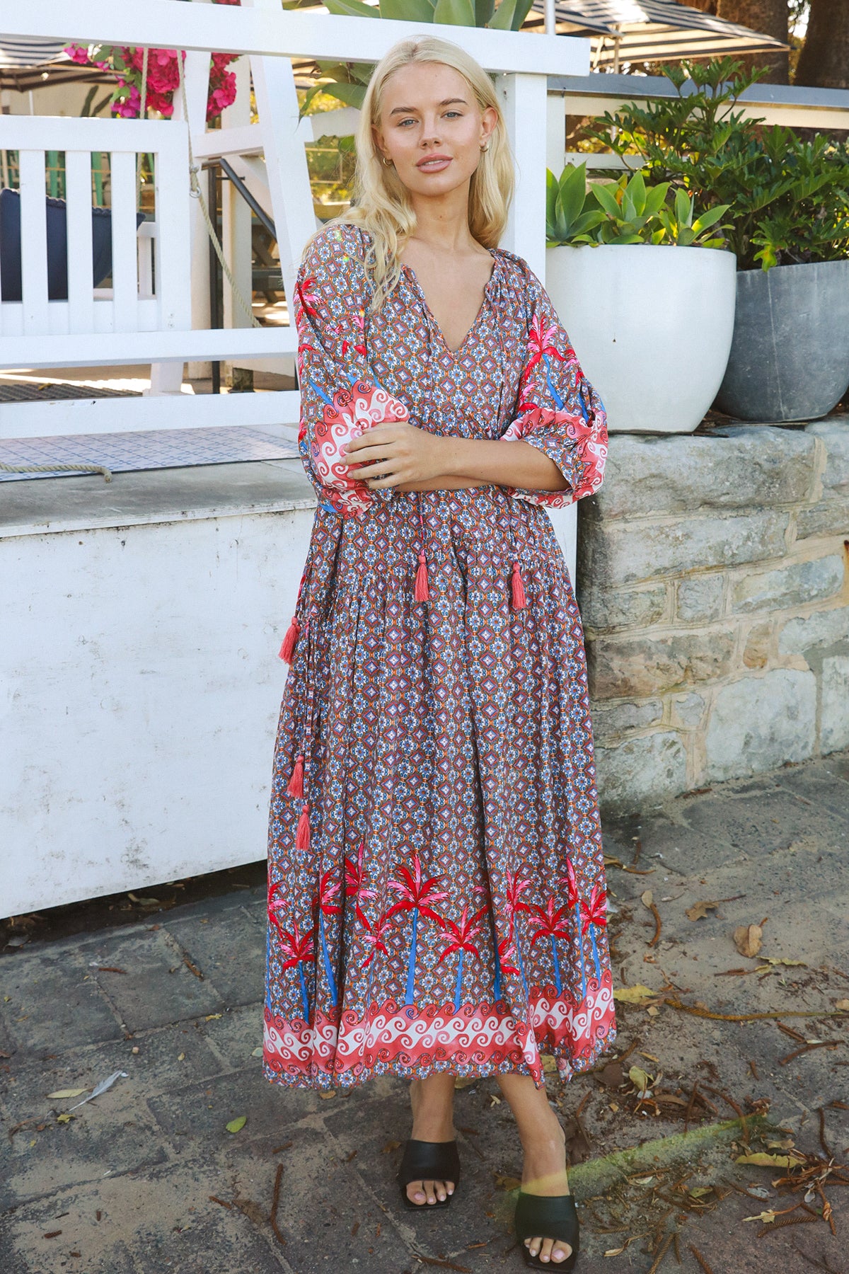 Yasmin Maxi Dress Greta-Pink