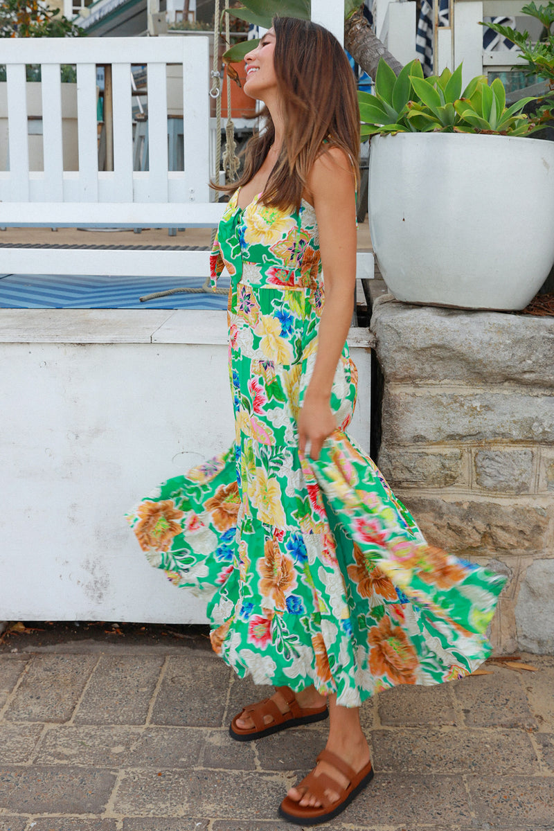 Kianna Green Slip Maxi