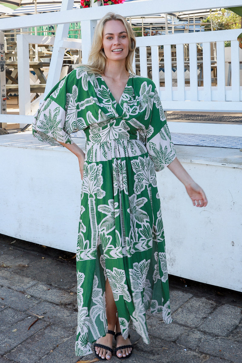 Gianna Green Maxi Dress